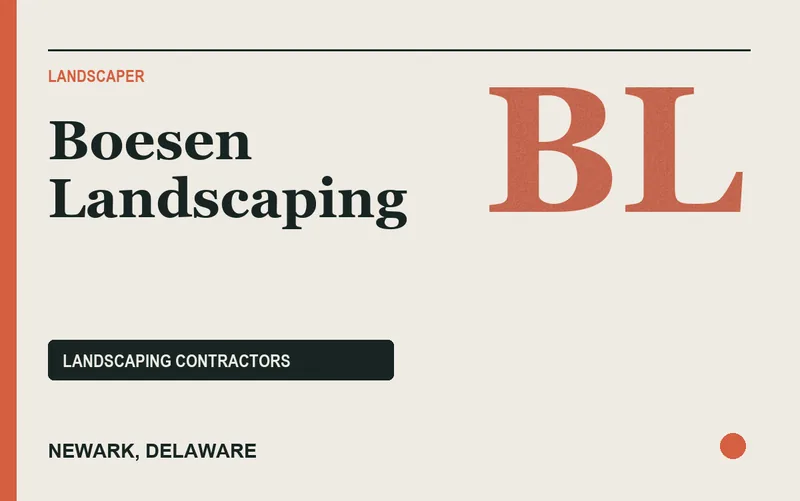 Boesen Landscaping in Newark, Delaware