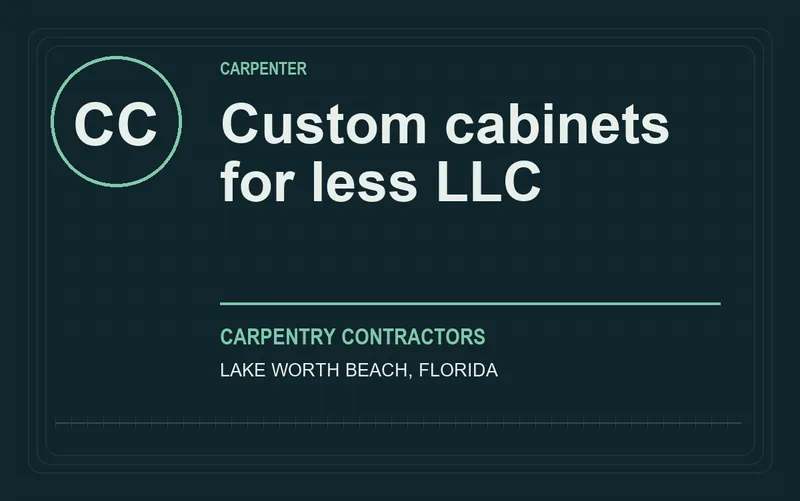 Custom cabinets for less llc in Lake Worth Beach, Florida