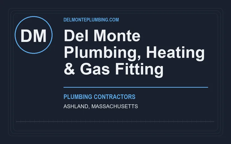 Del Monte Plumbing, Heating & Gas Fitting in Ashland, Massachusetts