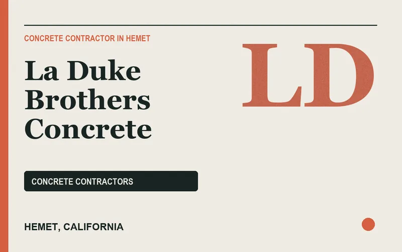 La Duke Brothers Concrete in Hemet, California