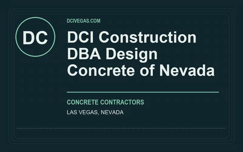 DCI Construction dba Design Concrete of Nevada in Las Vegas, Nevada