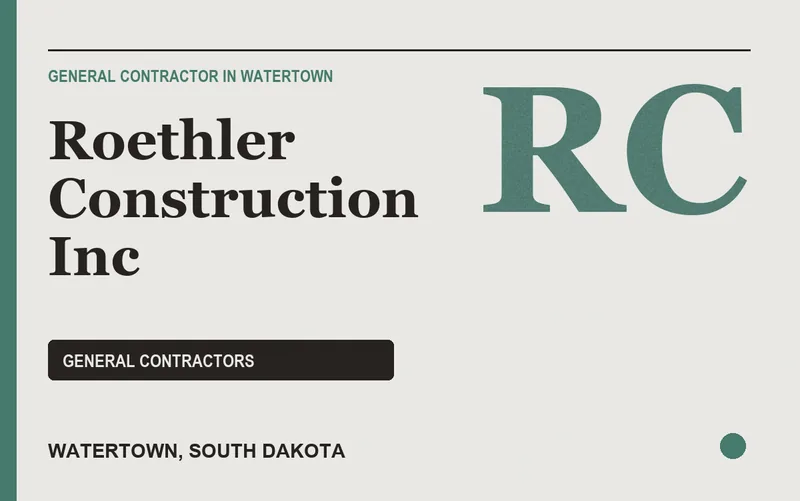 Roethler Construction Inc in Watertown, South Dakota