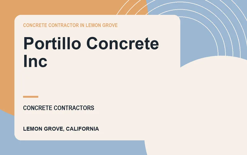 Portillo Concrete Inc in Lemon Grove, California