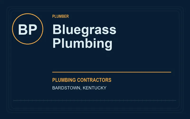 Bluegrass Plumbing in Bardstown, Kentucky