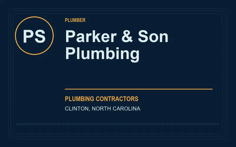 Parker & Son Plumbing in Clinton, North Carolina
