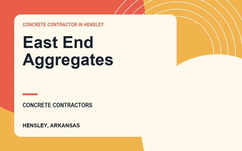East End Aggregates in Hensley, Arkansas