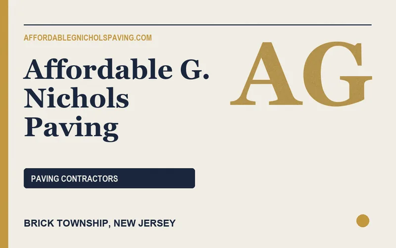 Affordable G. Nichols Paving in Brick Township, New Jersey