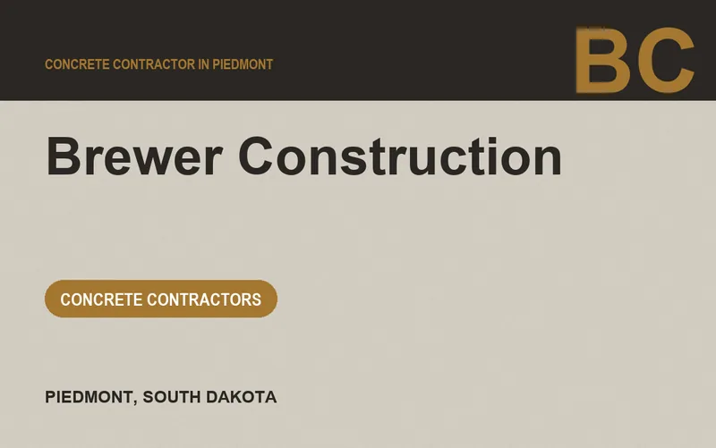 Brewer Construction in Piedmont, South Dakota