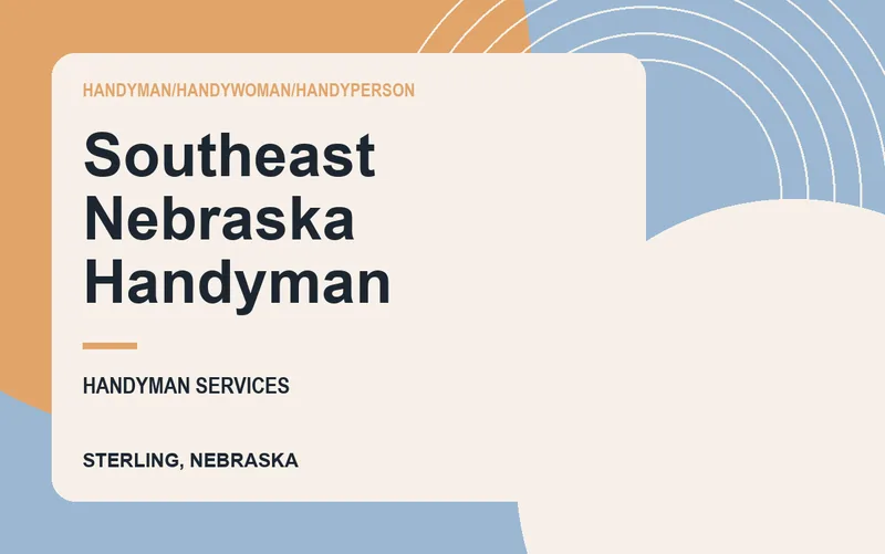 Southeast Nebraska Handyman in Sterling, Nebraska