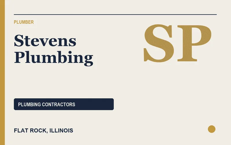 Stevens Plumbing in Flat Rock, Illinois