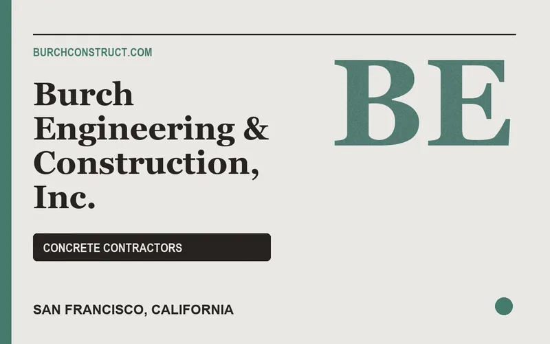 Burch Engineering & Construction, Inc. in San Francisco, California