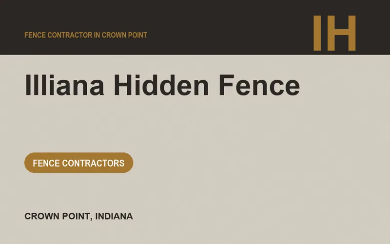 Illiana Hidden Fence in Crown Point, Indiana