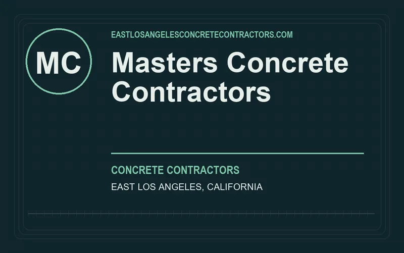 Masters Concrete Contractors in East Los Angeles, California