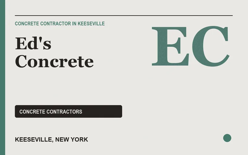 Ed's Concrete in Keeseville, New York