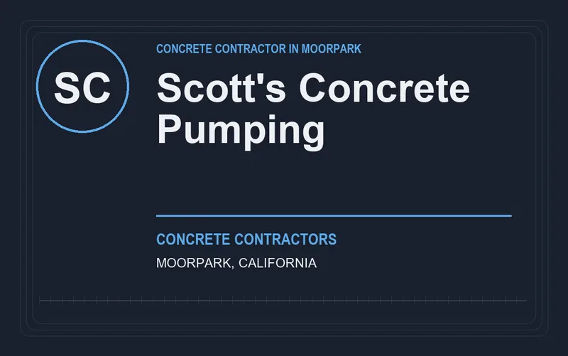 Scott's Concrete Pumping in Moorpark, California