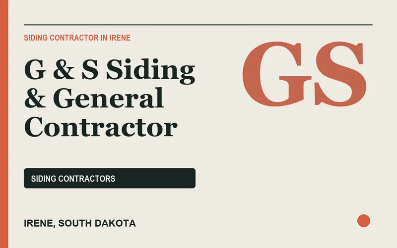 G & S Siding & General Contractor in Irene, South Dakota