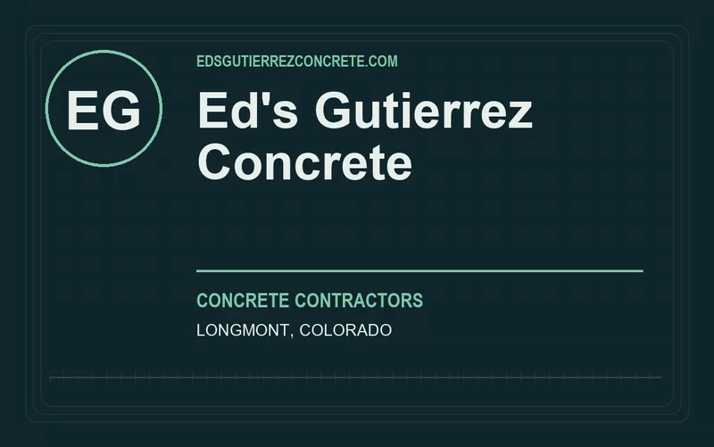 Ed's Gutierrez Concrete in Longmont, Colorado