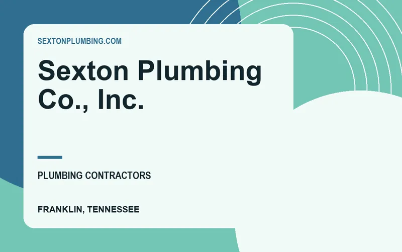 Sexton Plumbing Co., Inc. in Franklin, Tennessee