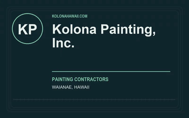 Kolona Painting, Inc. in Waianae, Hawaii