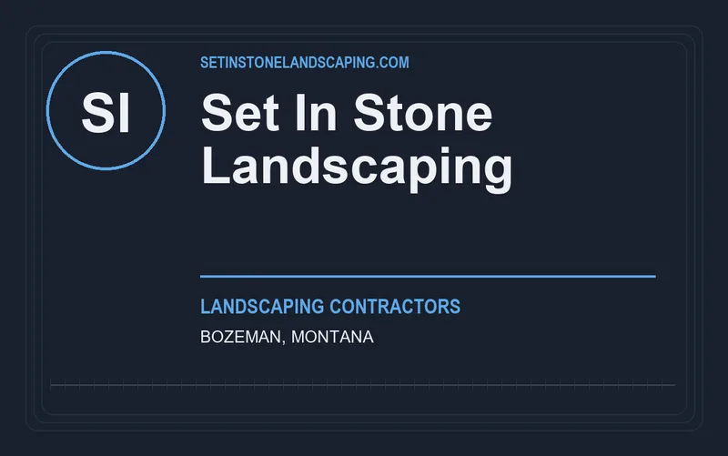 Set In Stone Landscaping in Bozeman, Montana
