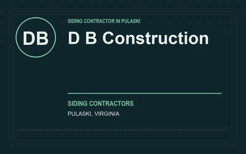 D B Construction in Pulaski, Virginia