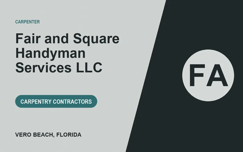 Fair and Square Handyman Services LLC in Vero Beach, Florida