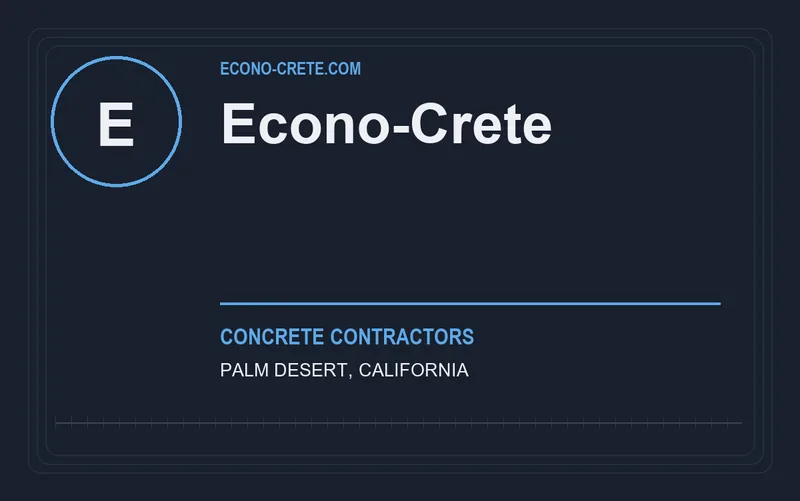 Econo-Crete in Palm Desert, California
