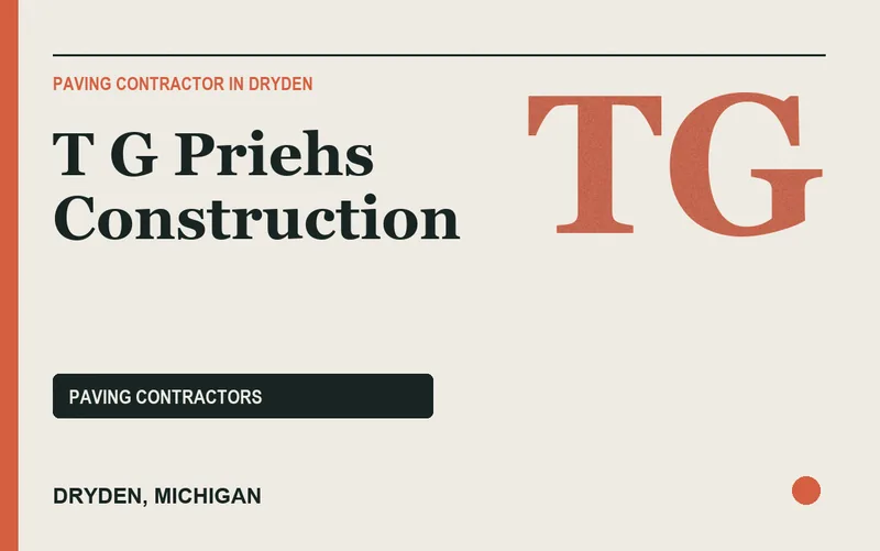 T G Priehs Construction in Dryden, Michigan