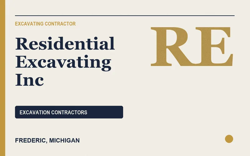 Residential Excavating Inc in Frederic, Michigan