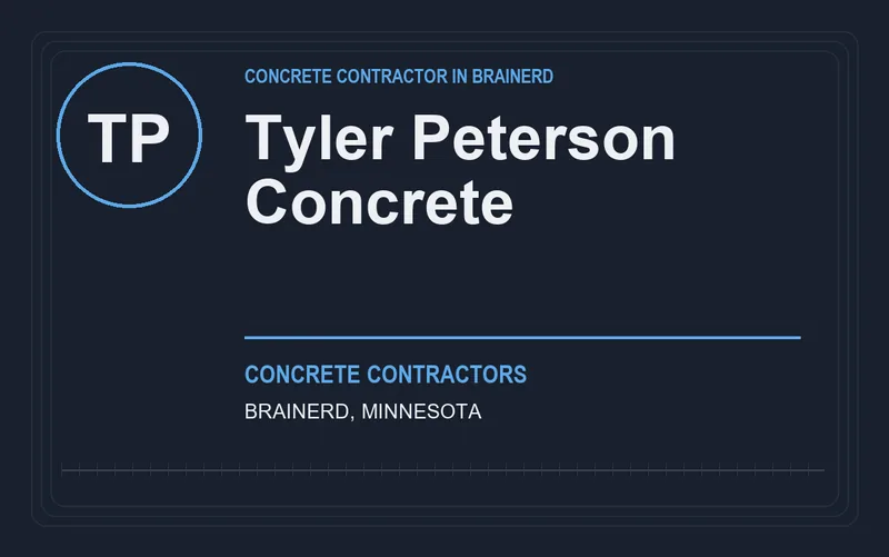 Tyler Peterson Concrete in Brainerd, Minnesota