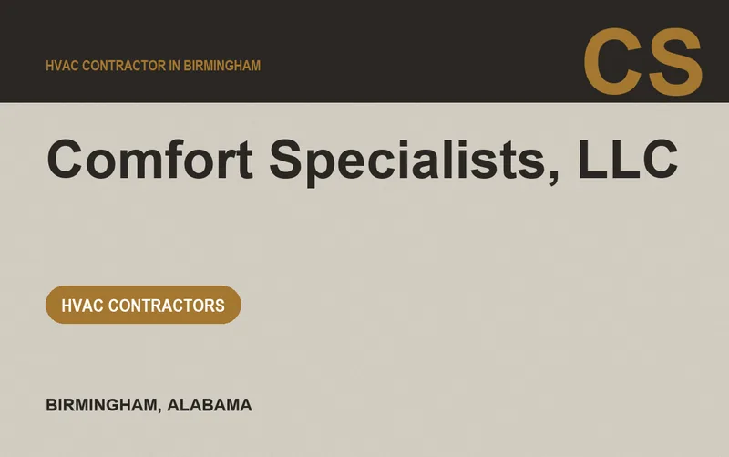 Comfort Specialists, LLC in Birmingham, Alabama