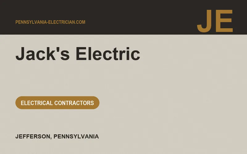 Jack's Electric in Jefferson, Pennsylvania