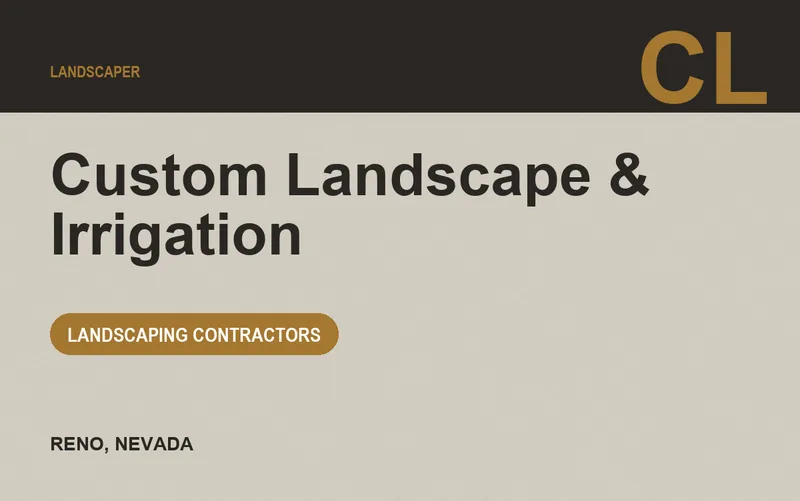 Custom Landscape & Irrigation in Reno, Nevada