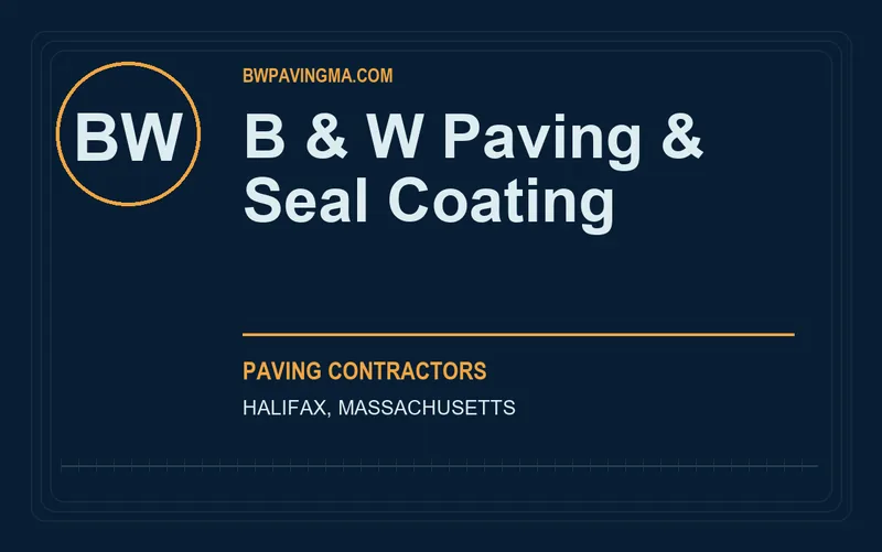 B & W Paving & Seal Coating in Halifax, Massachusetts