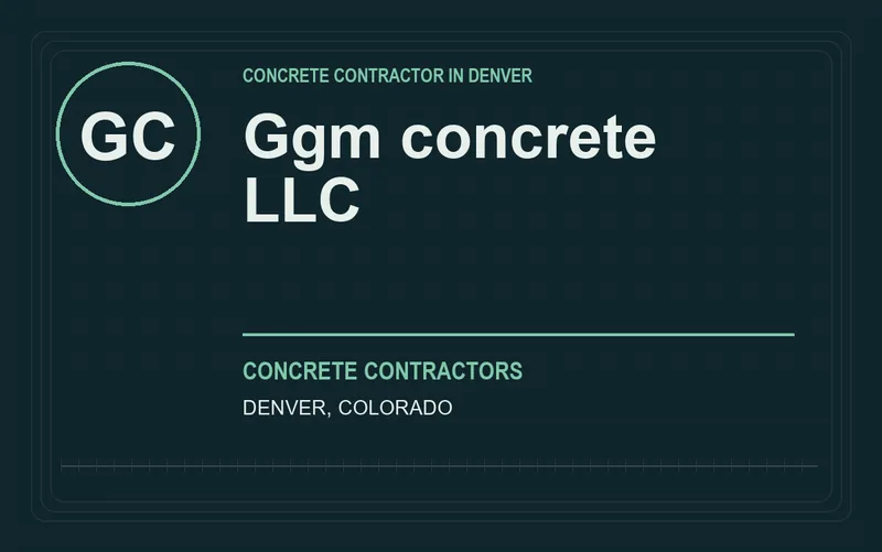 Ggm concrete llc in Denver, Colorado