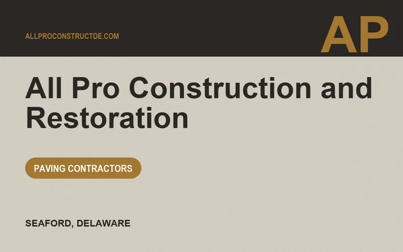 All Pro Construction and Restoration in Seaford, Delaware