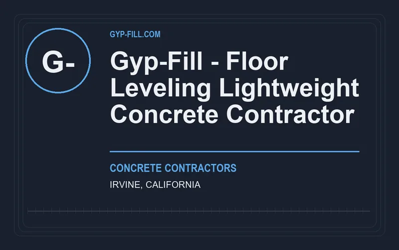Gyp-Fill - Floor Leveling Lightweight Concrete Contractor in Irvine, California
