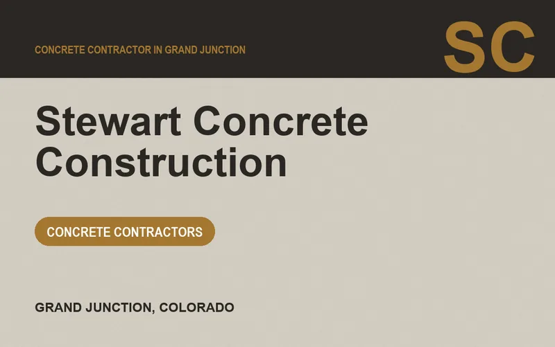 Stewart Concrete Construction in Grand Junction, Colorado