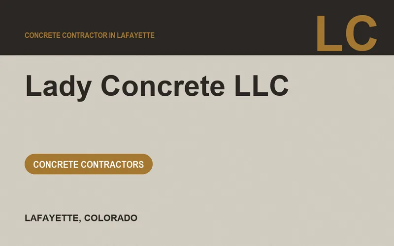 Lady Concrete LLC in Lafayette, Colorado