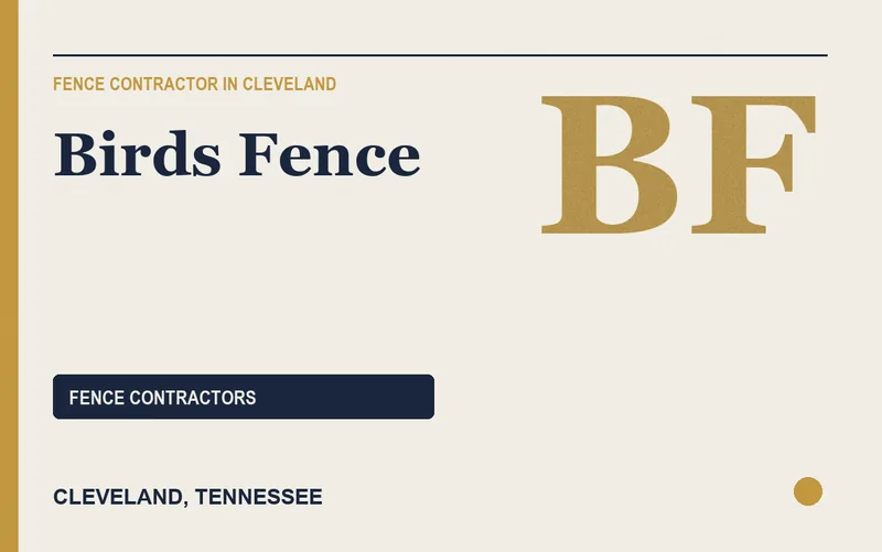 Birds Fence in Cleveland, Tennessee