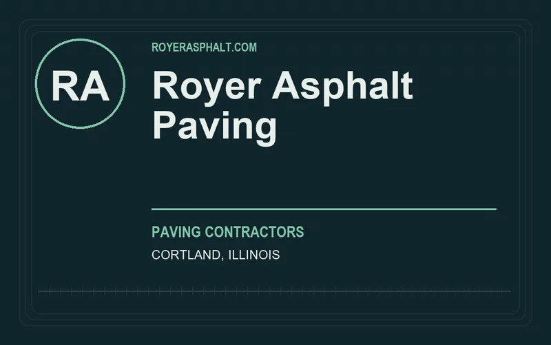 Royer Asphalt Paving in Cortland, Illinois
