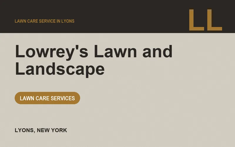 Lowrey's Lawn and Landscape in Lyons, New York