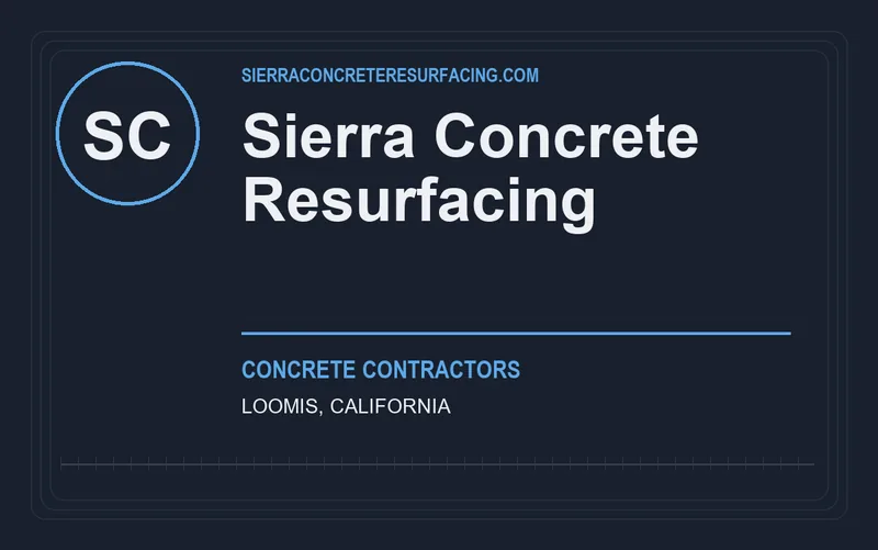 Sierra Concrete Resurfacing in Loomis, California