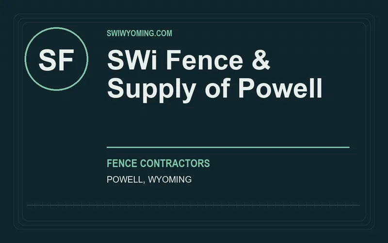 SWi Fence & Supply of Powell in Powell, Wyoming