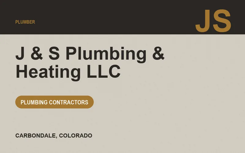 J & S Plumbing & Heating LLC in Carbondale, Colorado