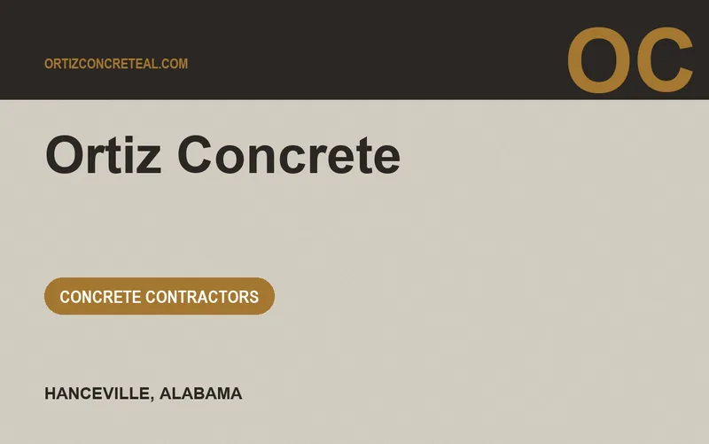 Ortiz Concrete in Hanceville, Alabama