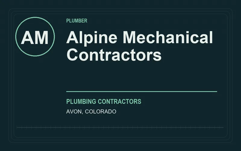 Alpine Mechanical Contractors in Avon, Colorado