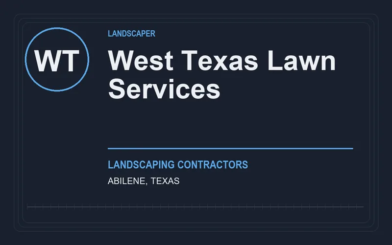 West Texas Lawn Services in Abilene, Texas