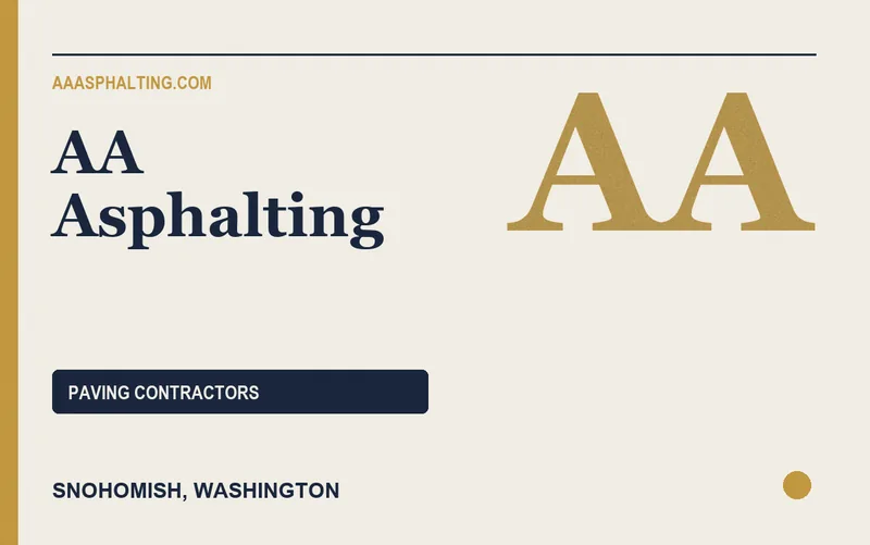 AA Asphalting in Snohomish, Washington