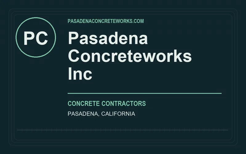 Pasadena Concreteworks Inc in Pasadena, California